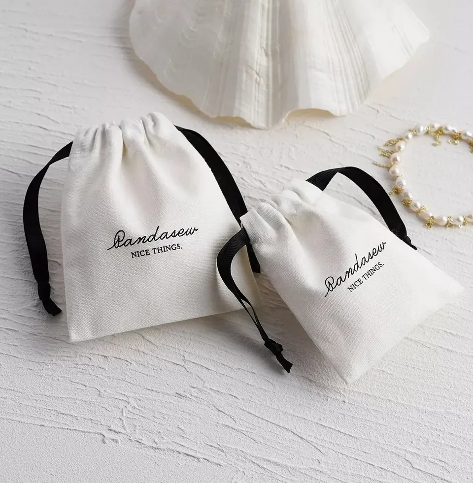 Beige Medium Cotton Canvas Bags — reference photograph 2