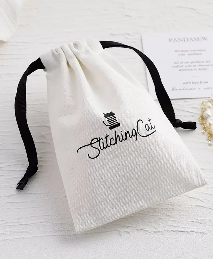 Beige Medium Cotton Canvas Bags — reference photograph 6