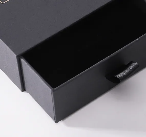 Black Drawer Necklace Jewelry Box — reference photograph 3