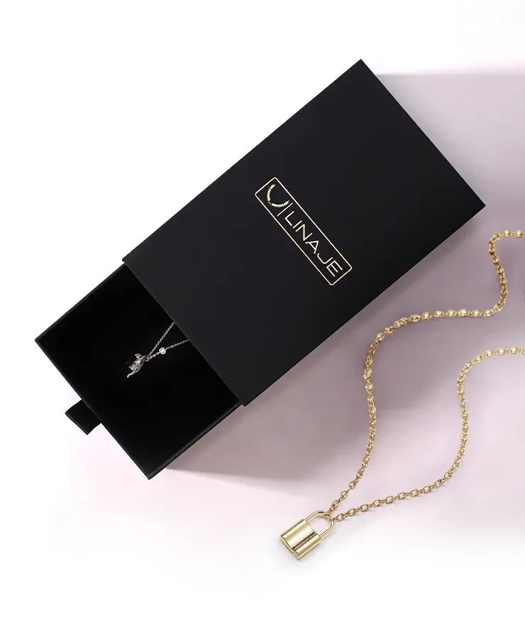 Black Drawer Necklace Jewelry Box — reference photograph 6