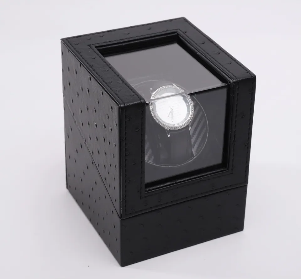 Black hypotenuse watch box — reference photograph 1