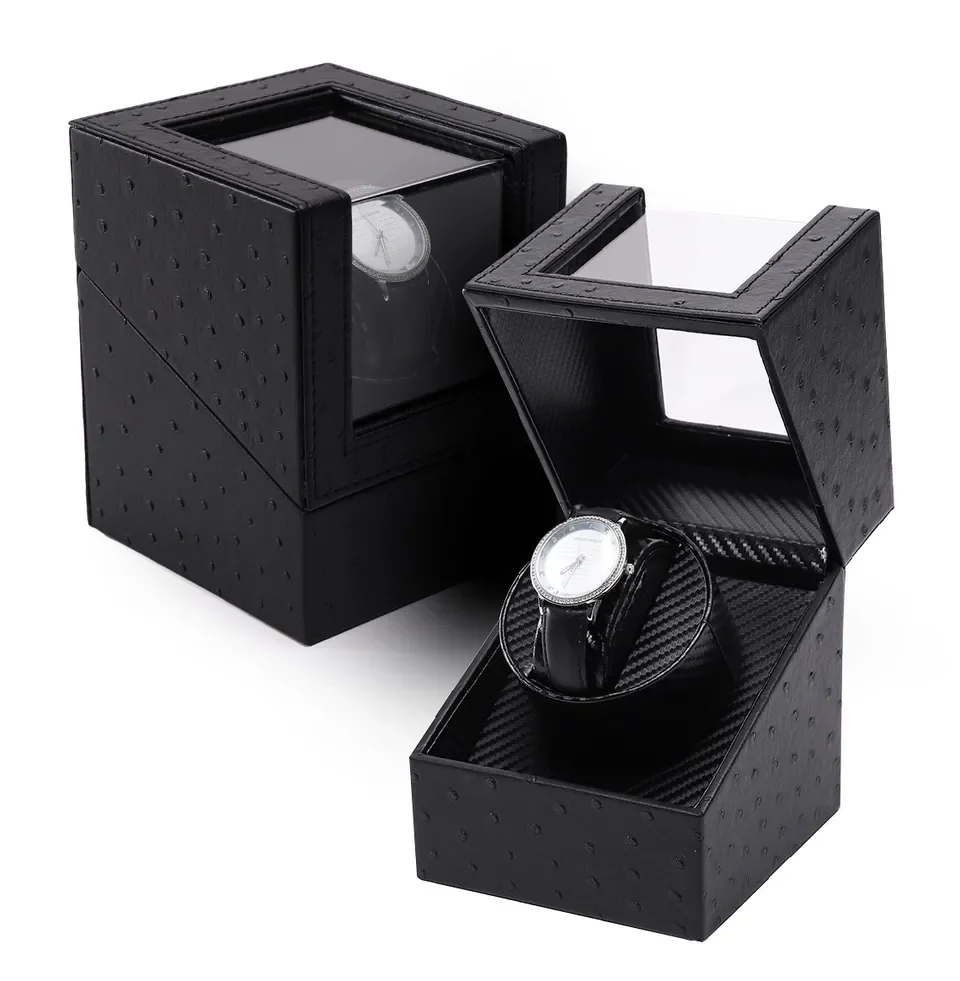 Black hypotenuse watch box — reference photograph 2