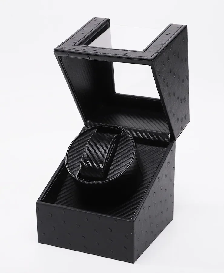 Black hypotenuse watch box — reference photograph 6