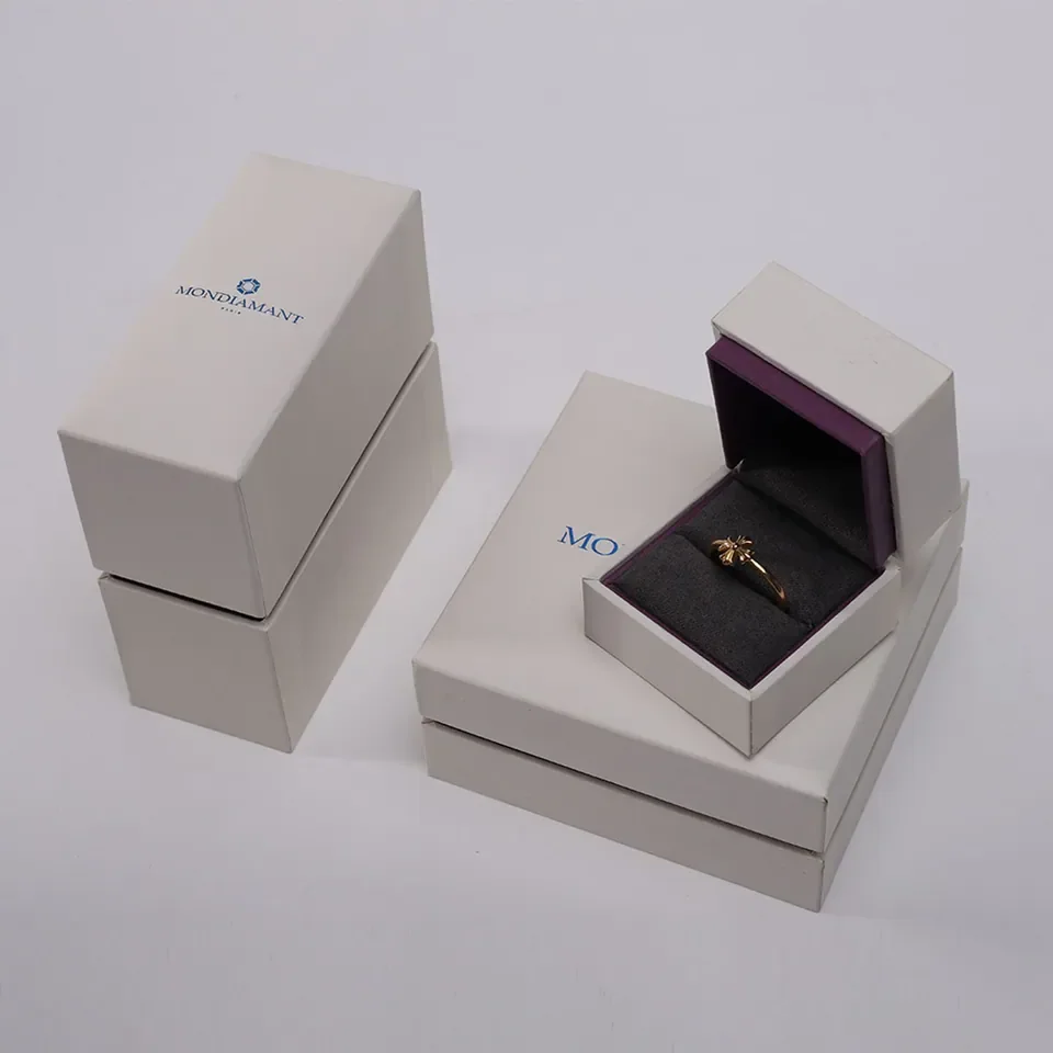 Branded White Luxury Ring Box Set — reference photograph 3
