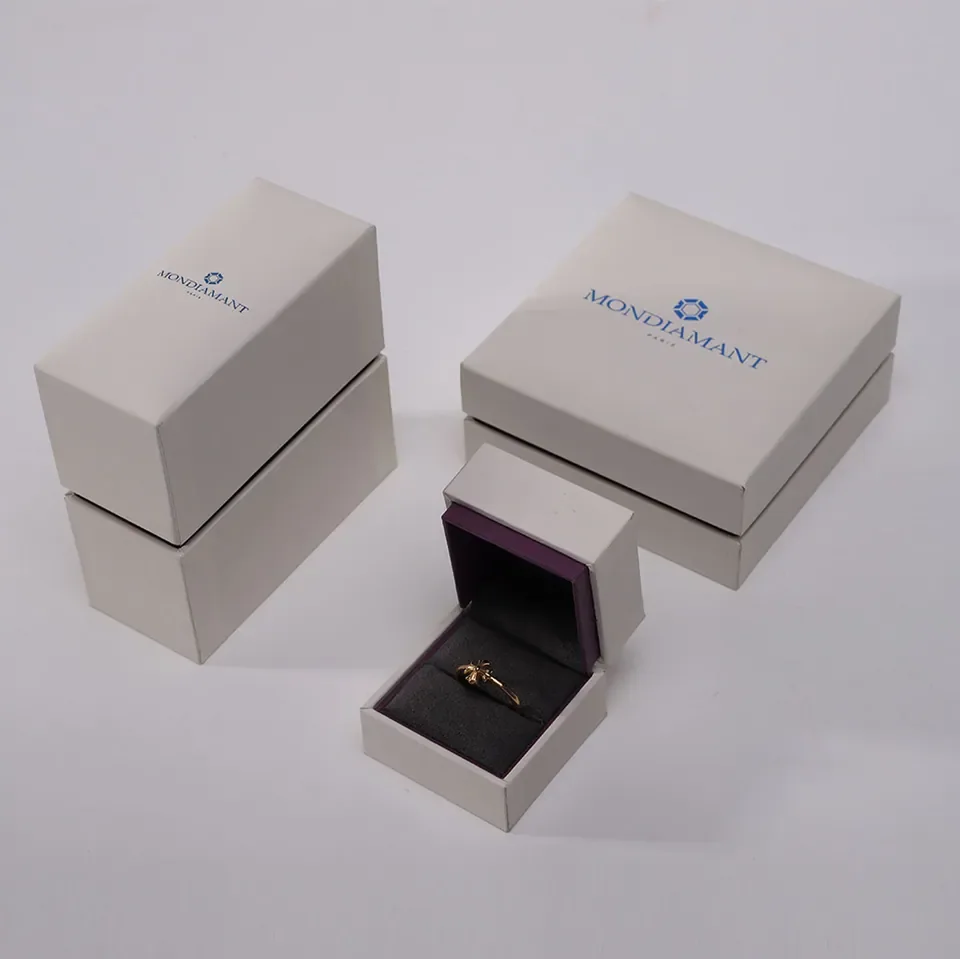 Branded White Luxury Ring Box Set — reference photograph 4