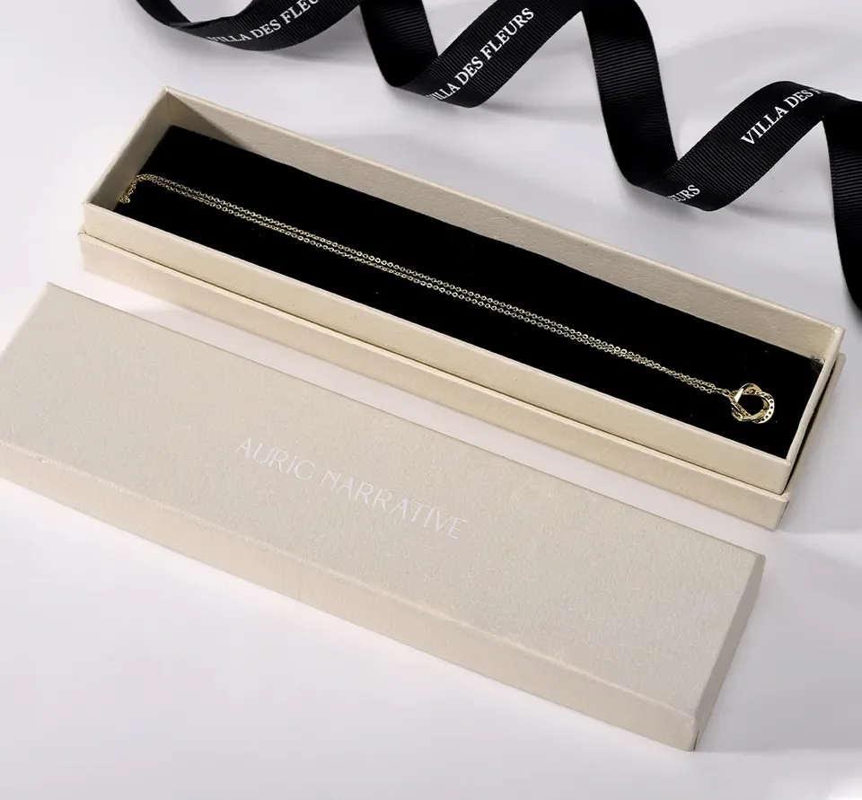 Cream Necklace Jewelry Box — reference photograph 1