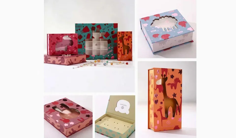 Cute Cartoon Animal Window Kids Jewelry Gift Box — reference photograph 2