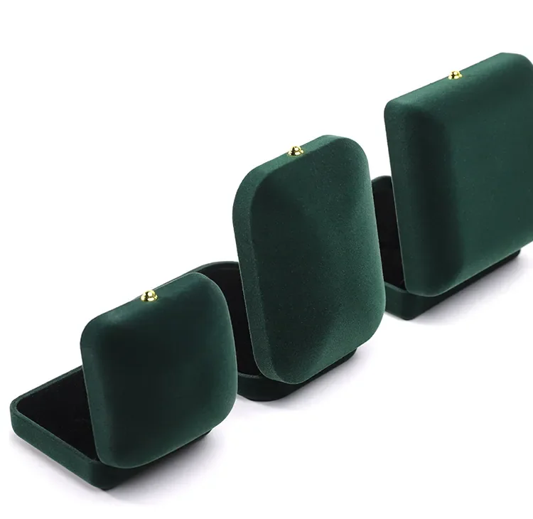 Dark Green Velvet Jewelry Box Set — reference photograph 5