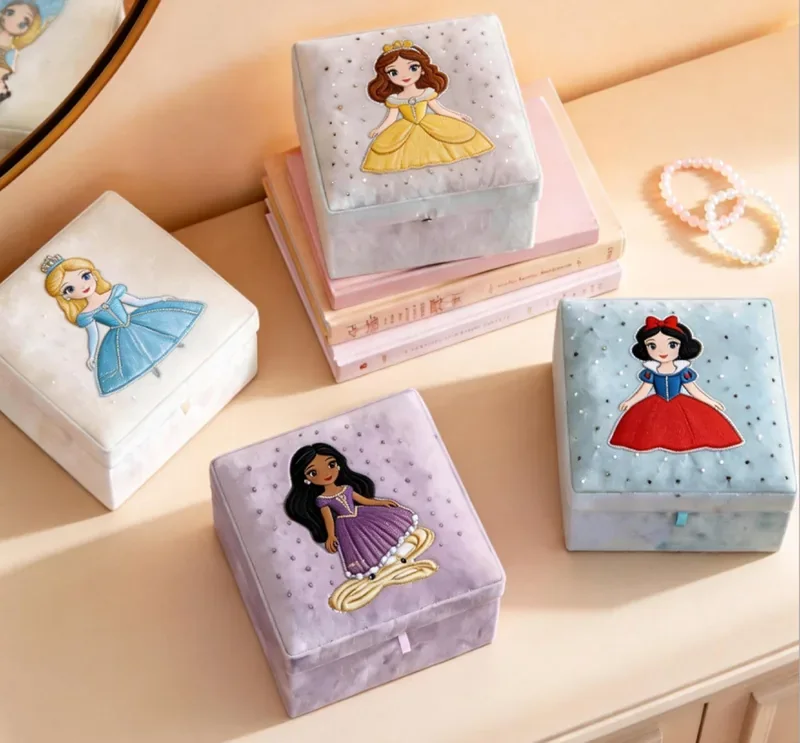 Disney Princess Velvet Jewelry Boxes