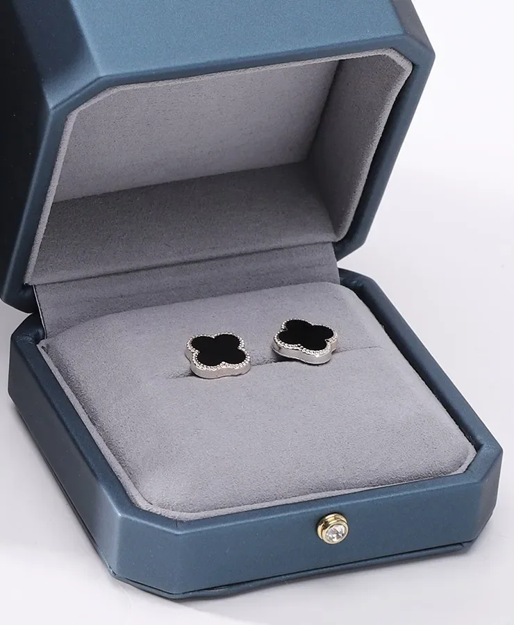 Elegant Dark Blue Silk Jewelry Box Set — reference photograph 6