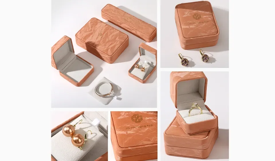 Elegant khaki jewelry box — reference photograph 1