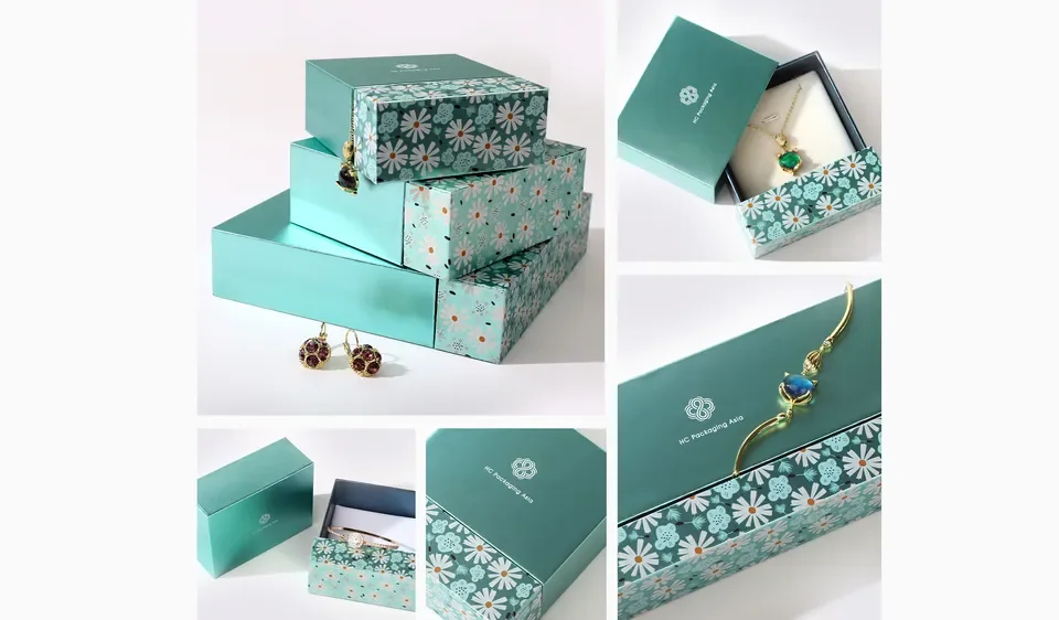 Green minimalist jewelry box — reference photograph 1