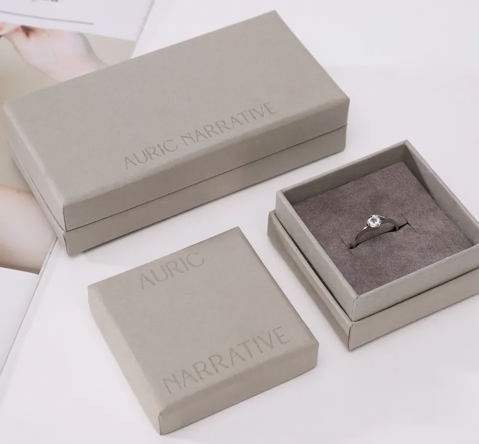 Grey Custom jewelry Ring Box — reference photograph 1