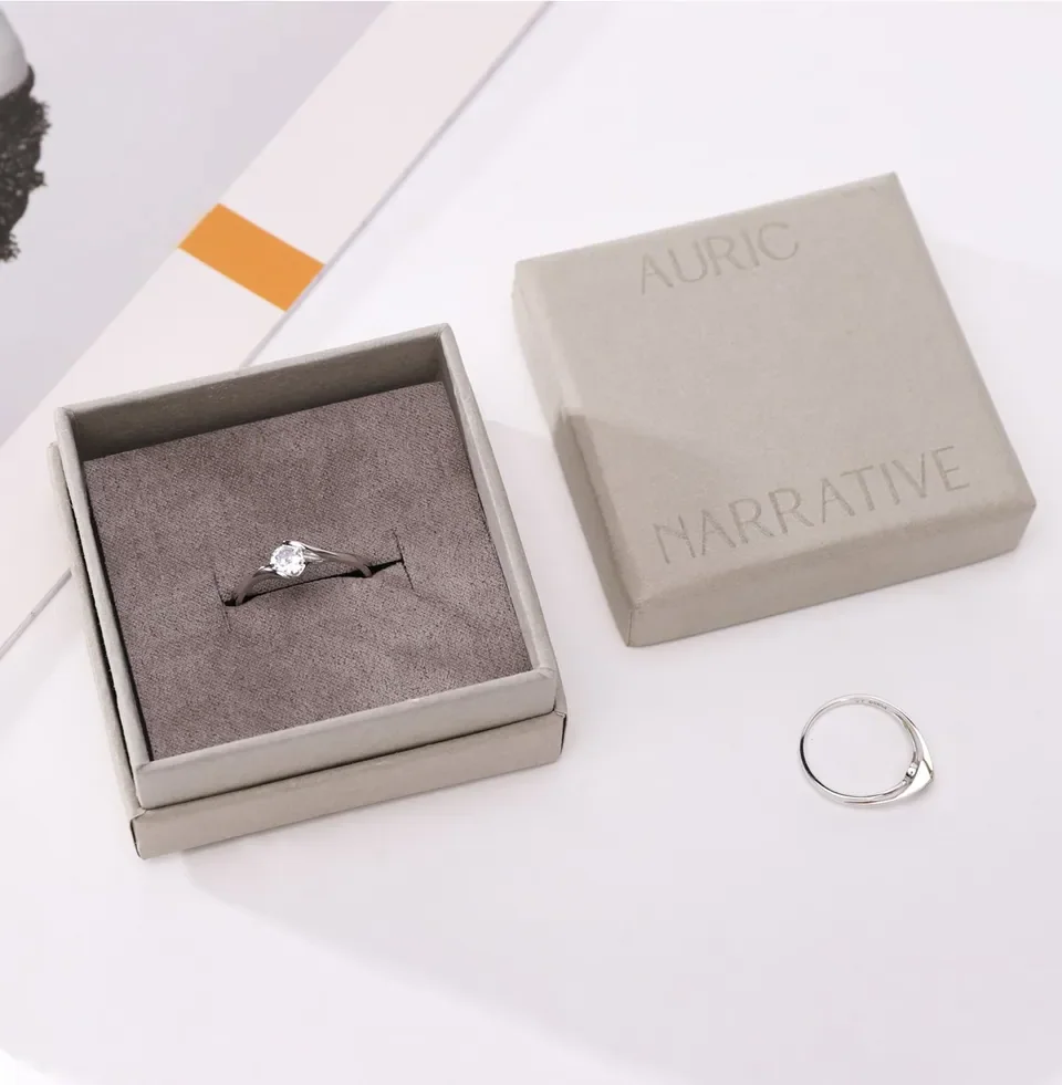 Grey Custom jewelry Ring Box — reference photograph 2