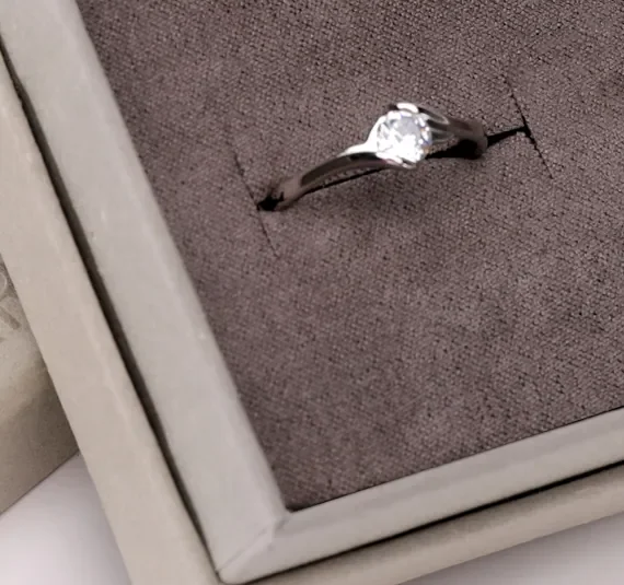 Grey Custom jewelry Ring Box — reference photograph 4