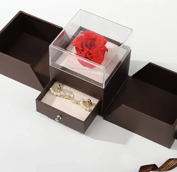 High-end brown jewelry box set — reference photograph 5