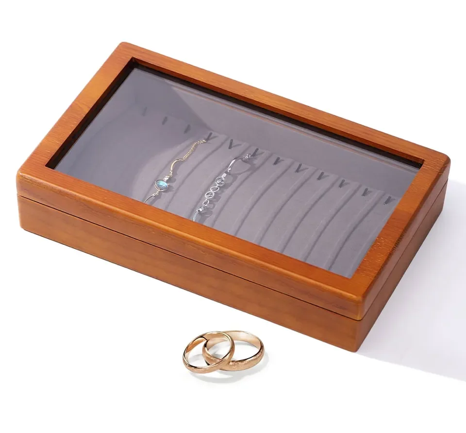 High-grade wooden visual jewelry display — reference photograph 1