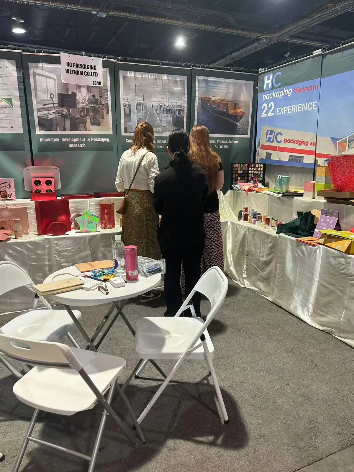 Historical exhibition display and packaging examples