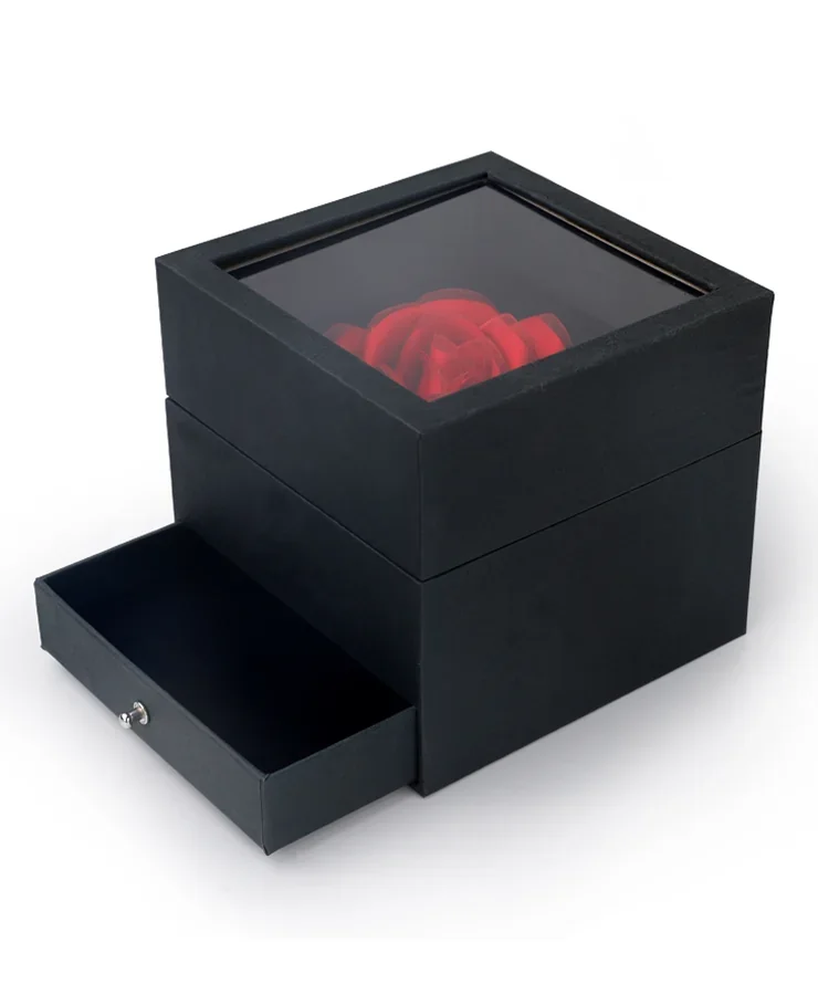 Jewelry presentation boxes and packaging details