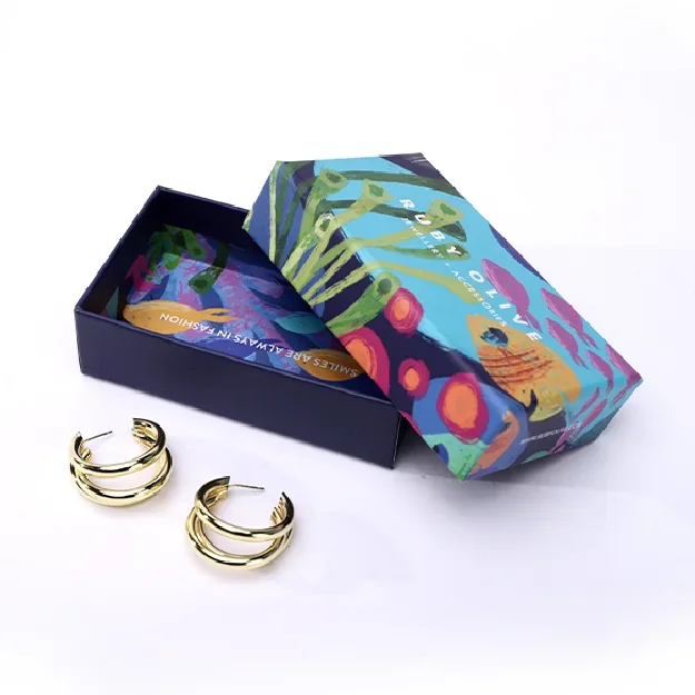 Jewelry presentation boxes and packaging details