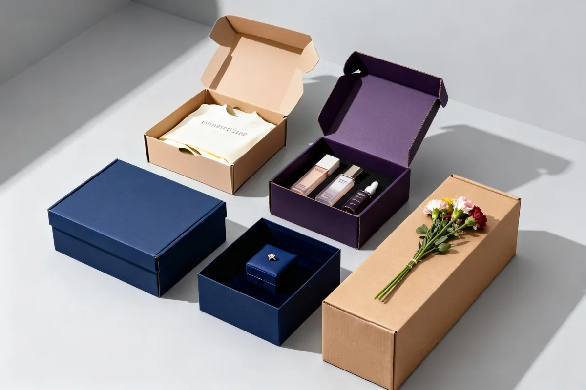 Jewelry presentation boxes and packaging details