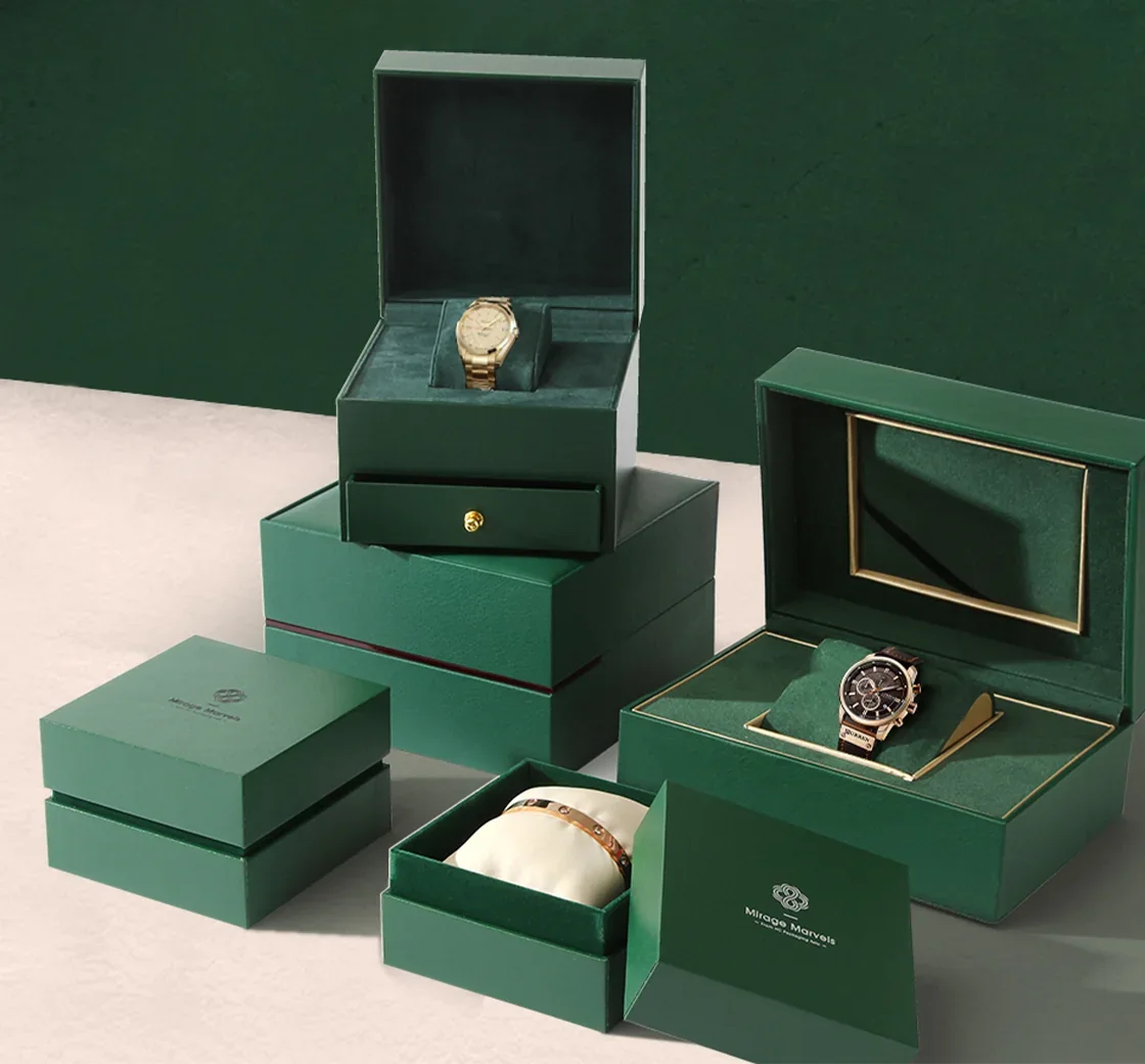 Jewelry presentation boxes and packaging details