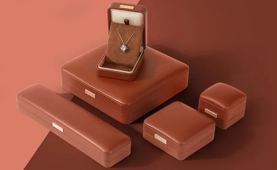 Jewelry presentation boxes and packaging details