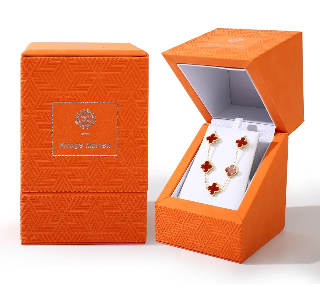 Jewelry presentation boxes and packaging details