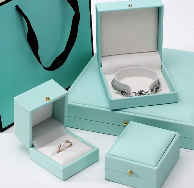 Jewelry presentation boxes and packaging details