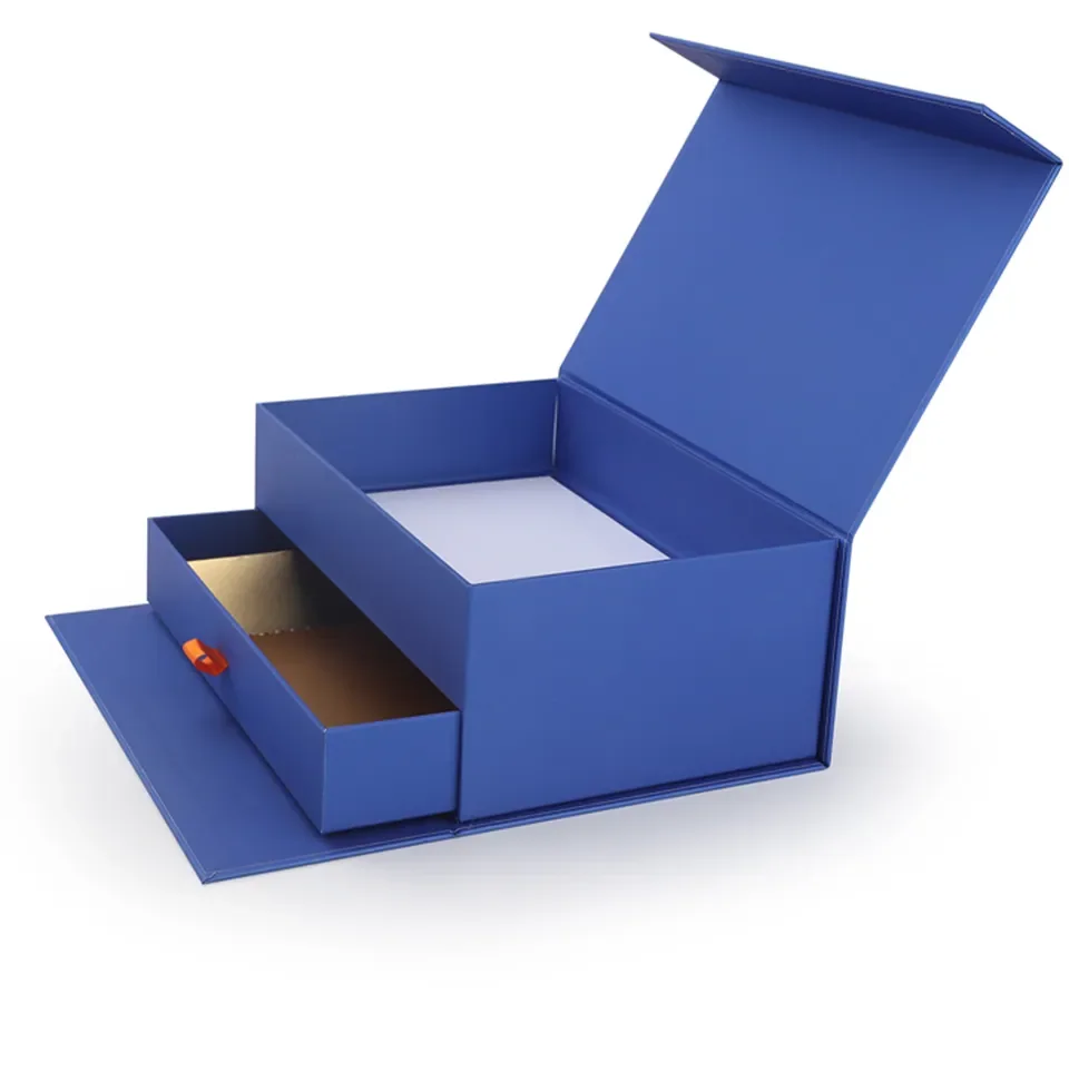 Luxury Blue Jewelry & Perfume Storage BOX with drawers — reference photograph 2