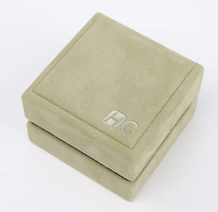 Luxury Green Microfiber Leather Necklaces Plastic box — reference photograph 5