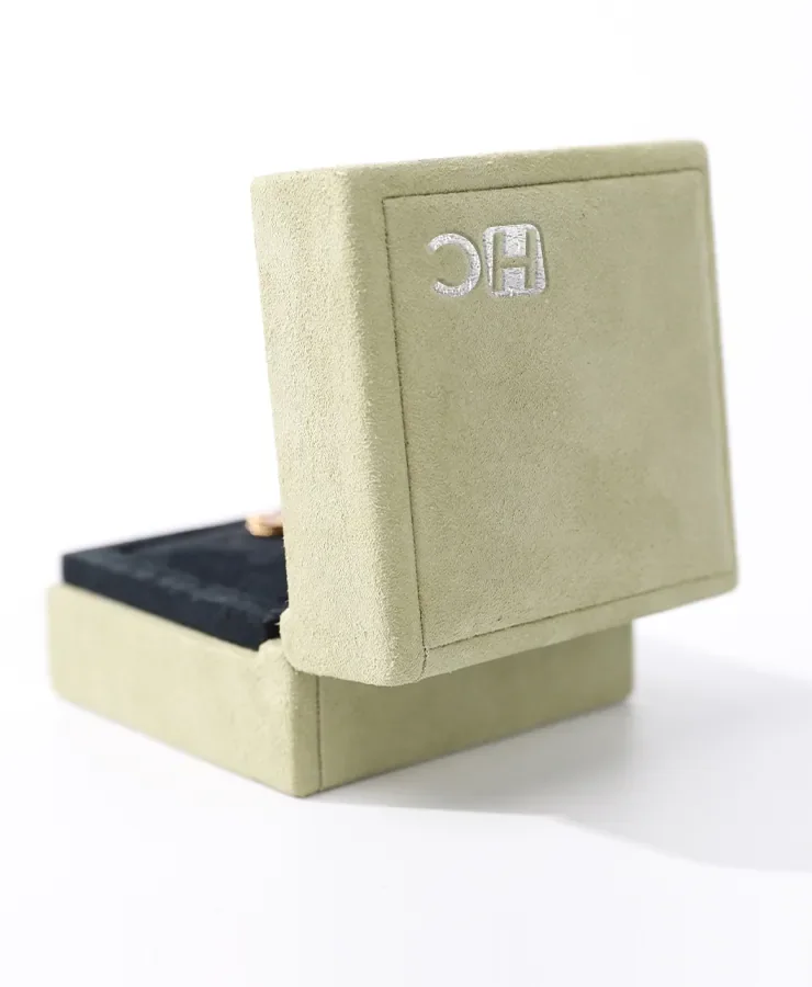 Luxury Green Microfiber Leather Necklaces Plastic box — reference photograph 6