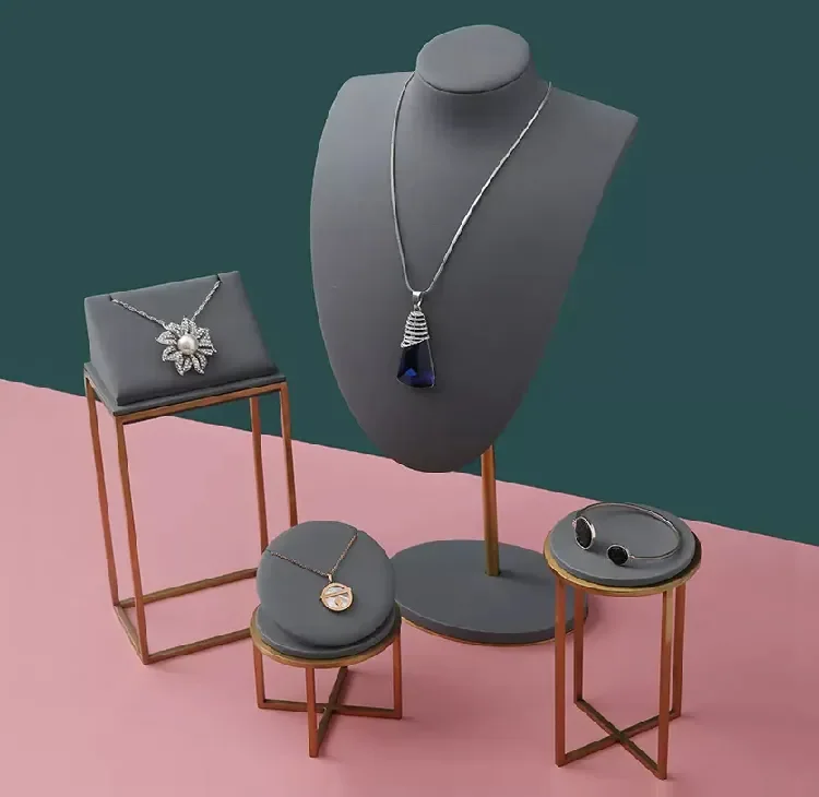 Metal & Microfiber Jewelry Rack Display — reference photograph 5