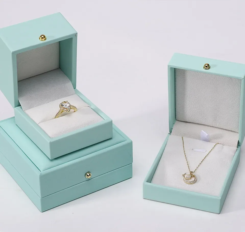 Mint Leather Jewelry Box Set — reference photograph 1