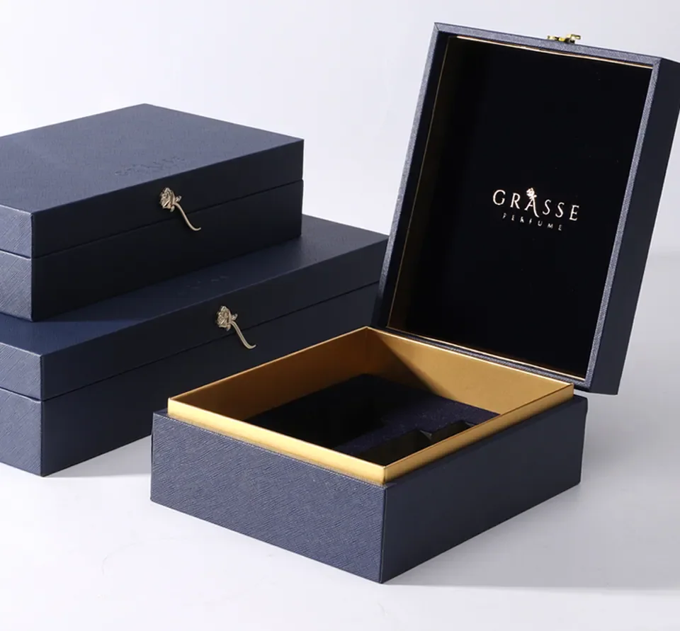Navy Blue Perfume & Jewelry Box — reference photograph 1