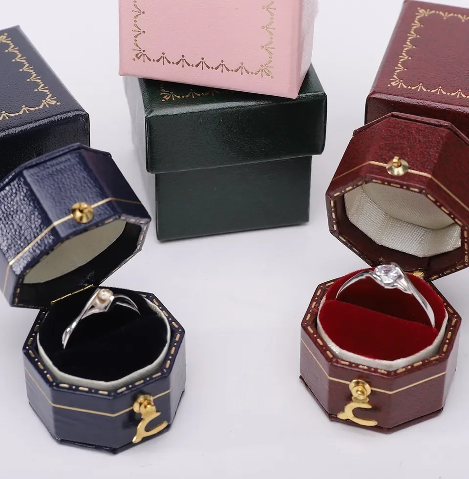 Octagonal Leather Ring Box — reference photograph 2