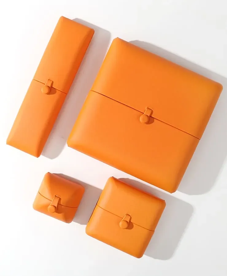 Orange Leather Jewelry Box — reference photograph 6