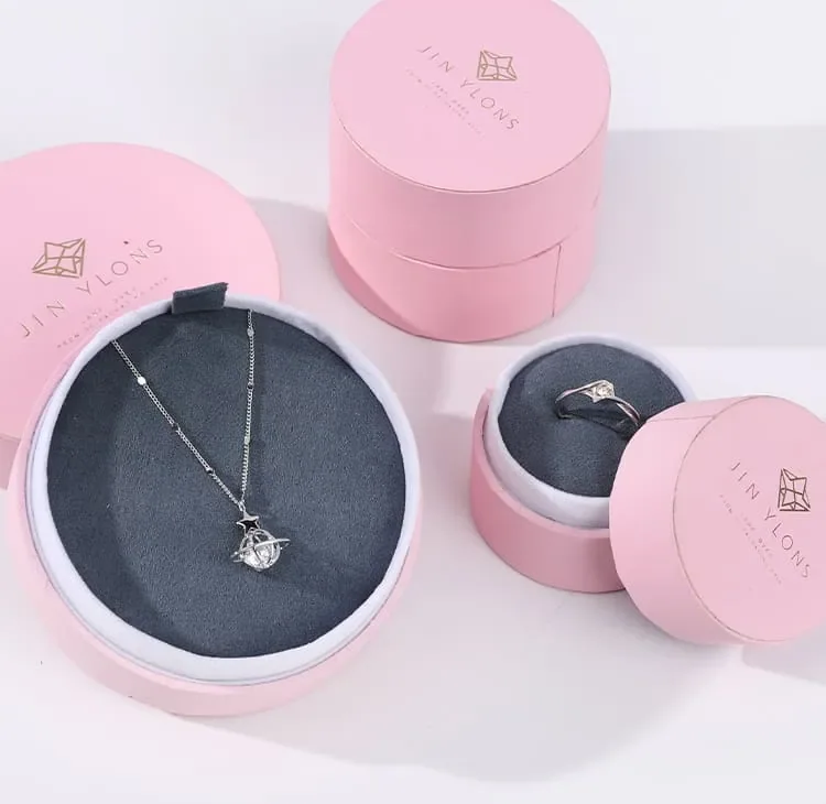 Pink/Green Small Round Jewelry Box — reference photograph 5