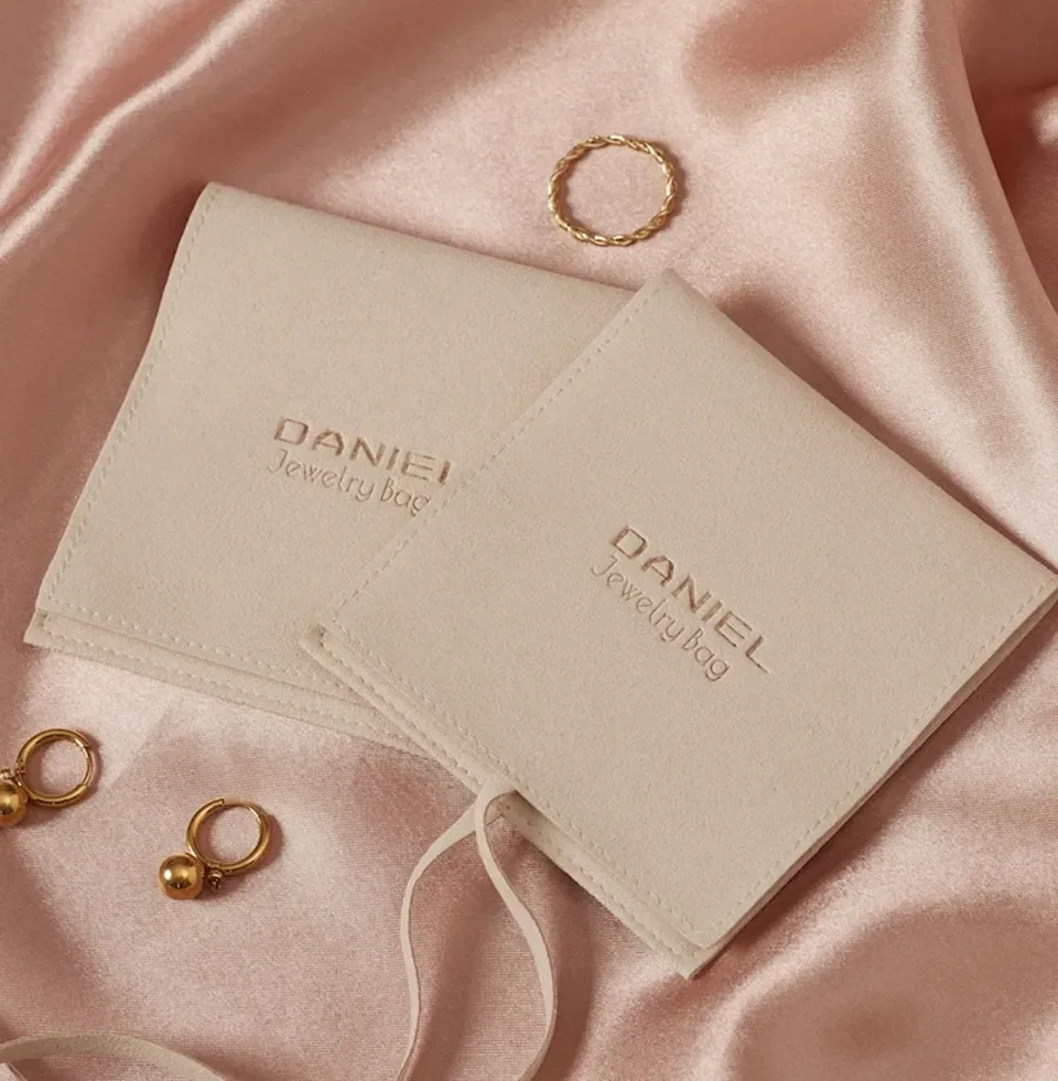 Pink Suede Microfiber Pouch — reference photograph 2