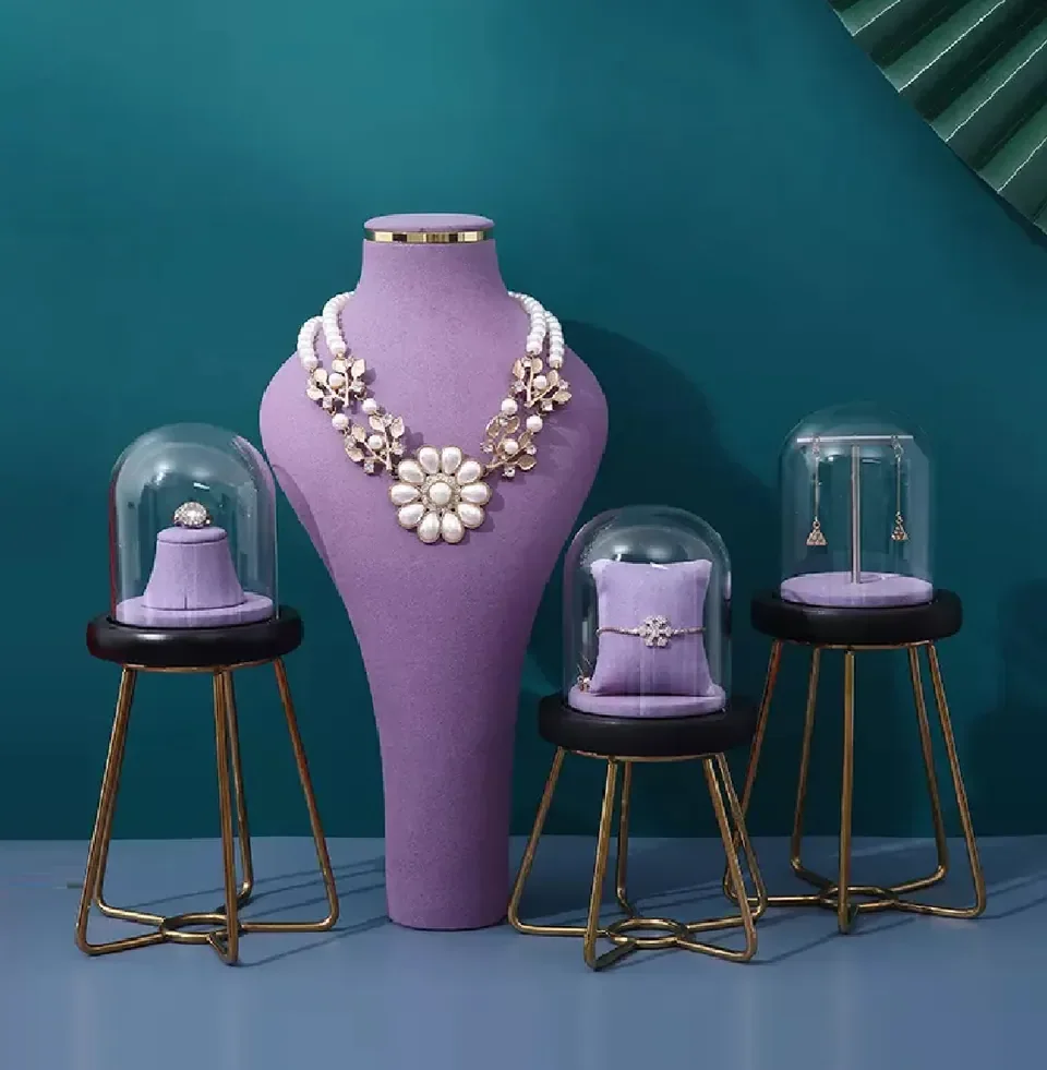 Purple Model Jewelry Display — reference photograph 2
