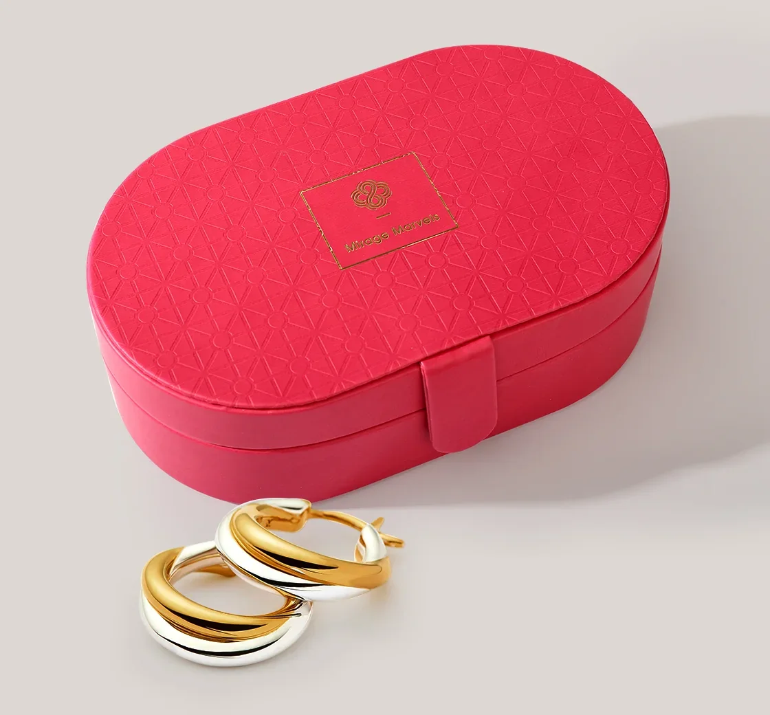 Round jewelry presentation box examples