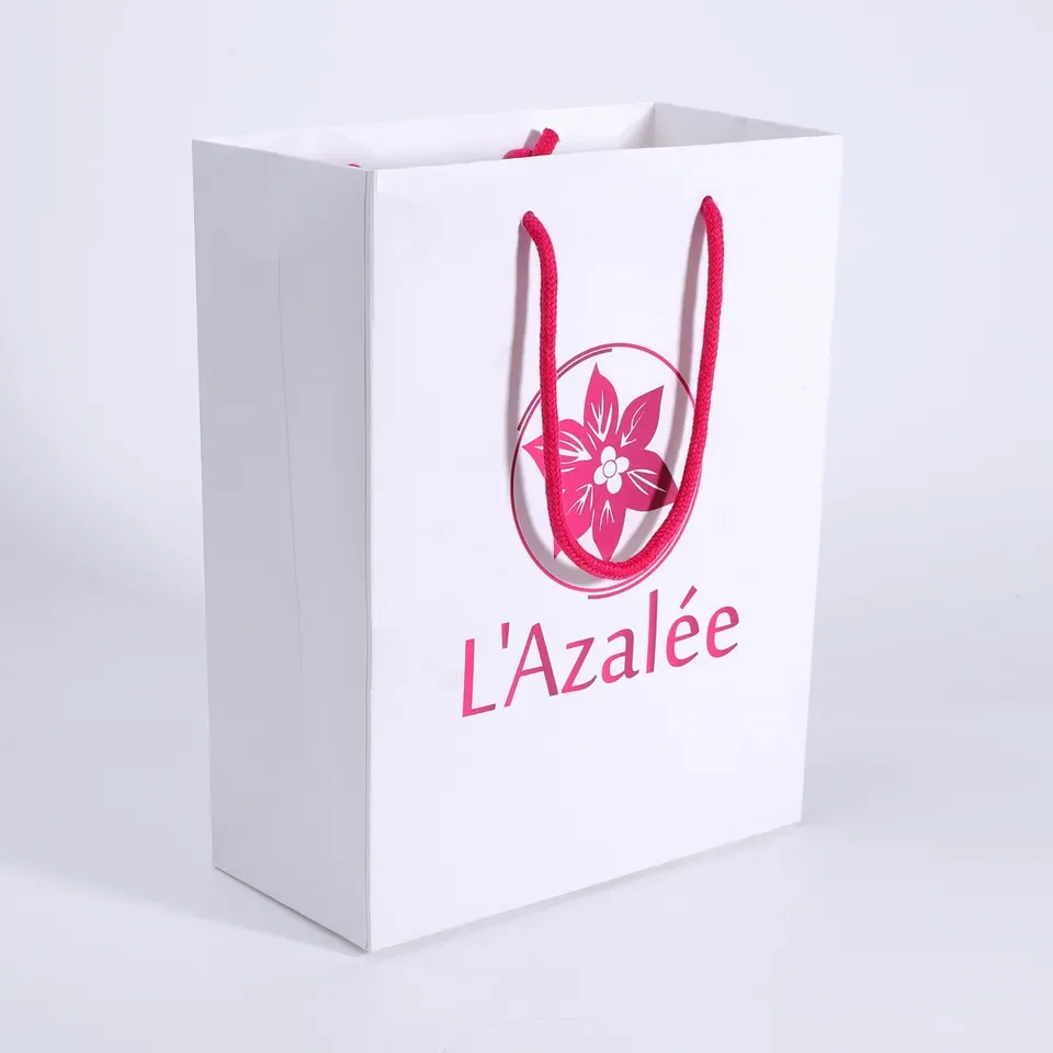 Stylish& luxury& elegant Valentine paper bag — reference photograph 1
