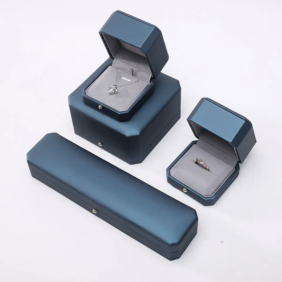 Teal Octagonal Jewelry Box Set — reference photograph 1