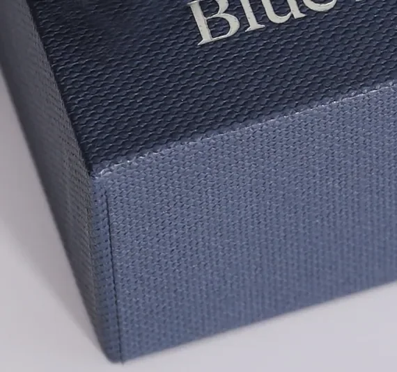 Texture Blue Custom Jewelry Ring Box — reference photograph 3