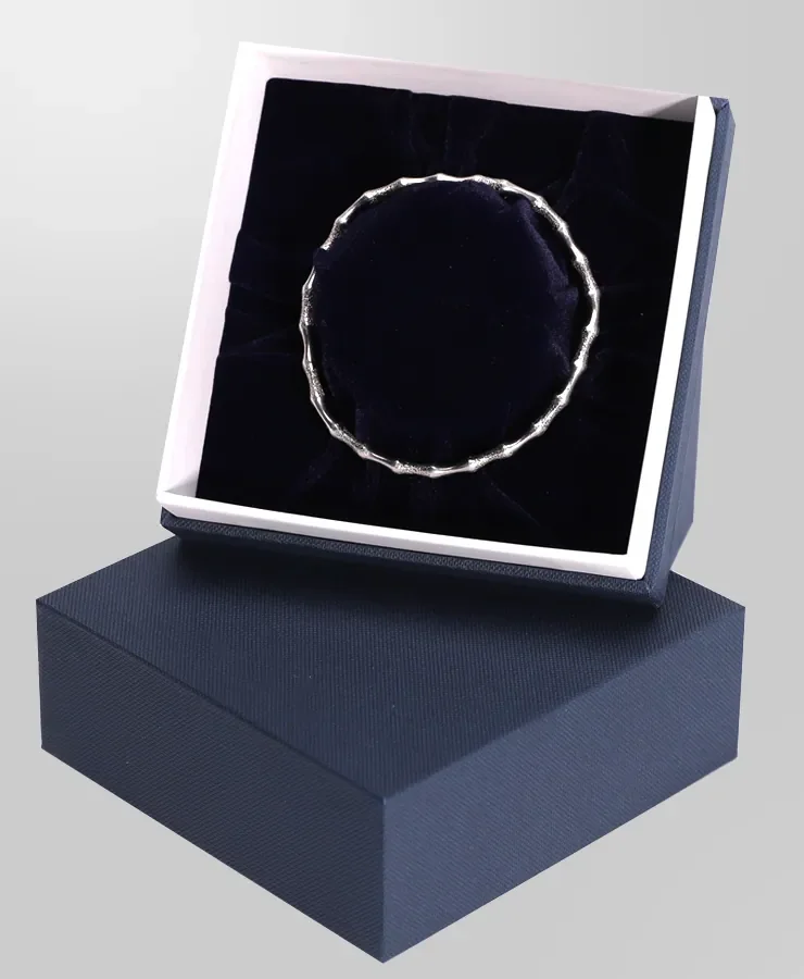 Texture Blue Custom Jewelry Ring Box — reference photograph 6