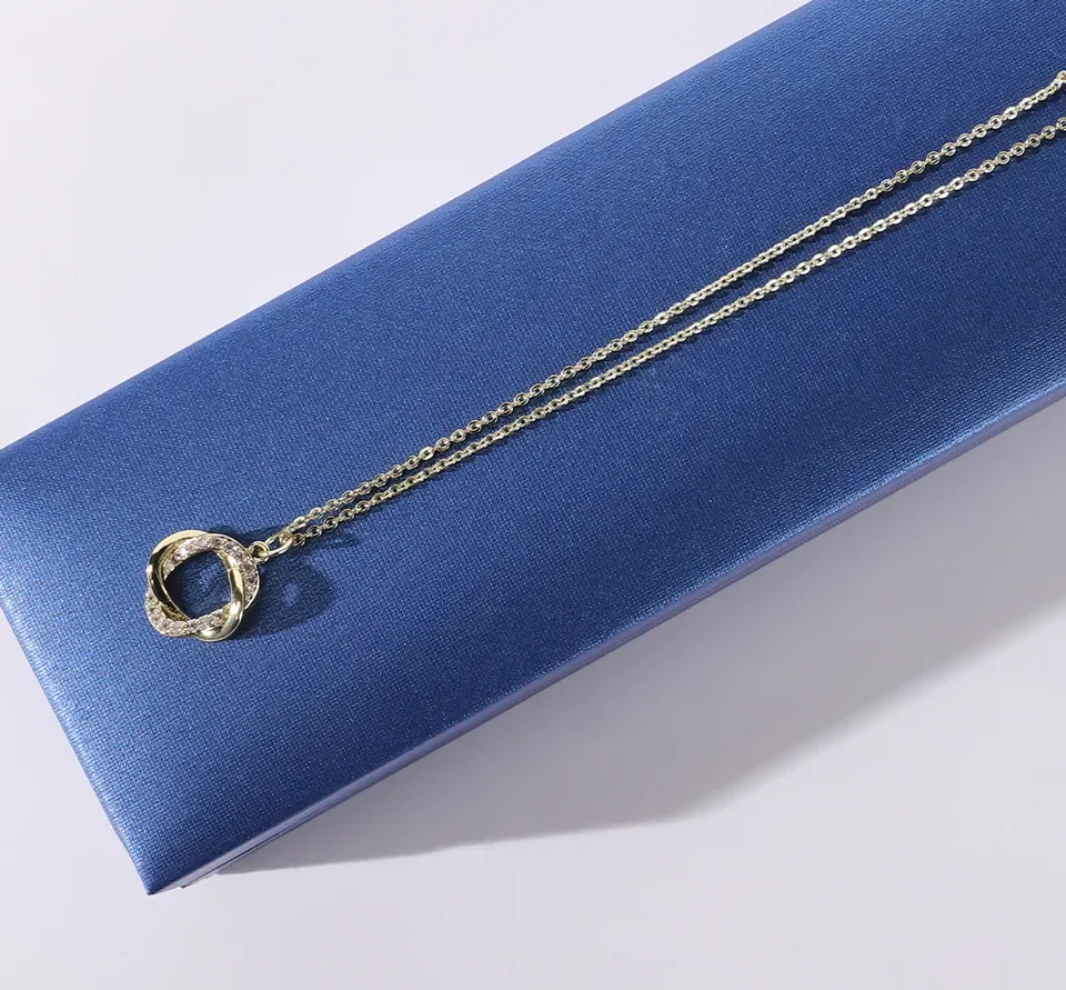 Texture Blue Paper Necklace Box — reference photograph 1