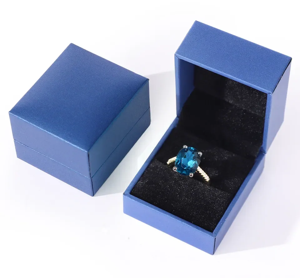Texture Blue Paper Ring Box — reference photograph 1