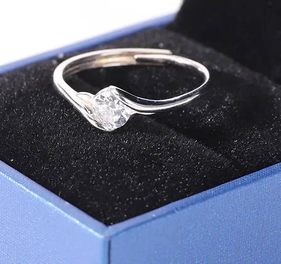 Texture Blue Paper Ring Box — reference photograph 4