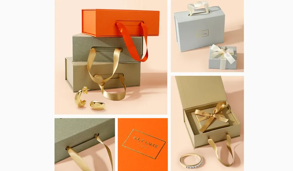 The GILT LUXE "Lovely" Collection Luxury Jewelry Boxes — reference photograph 1