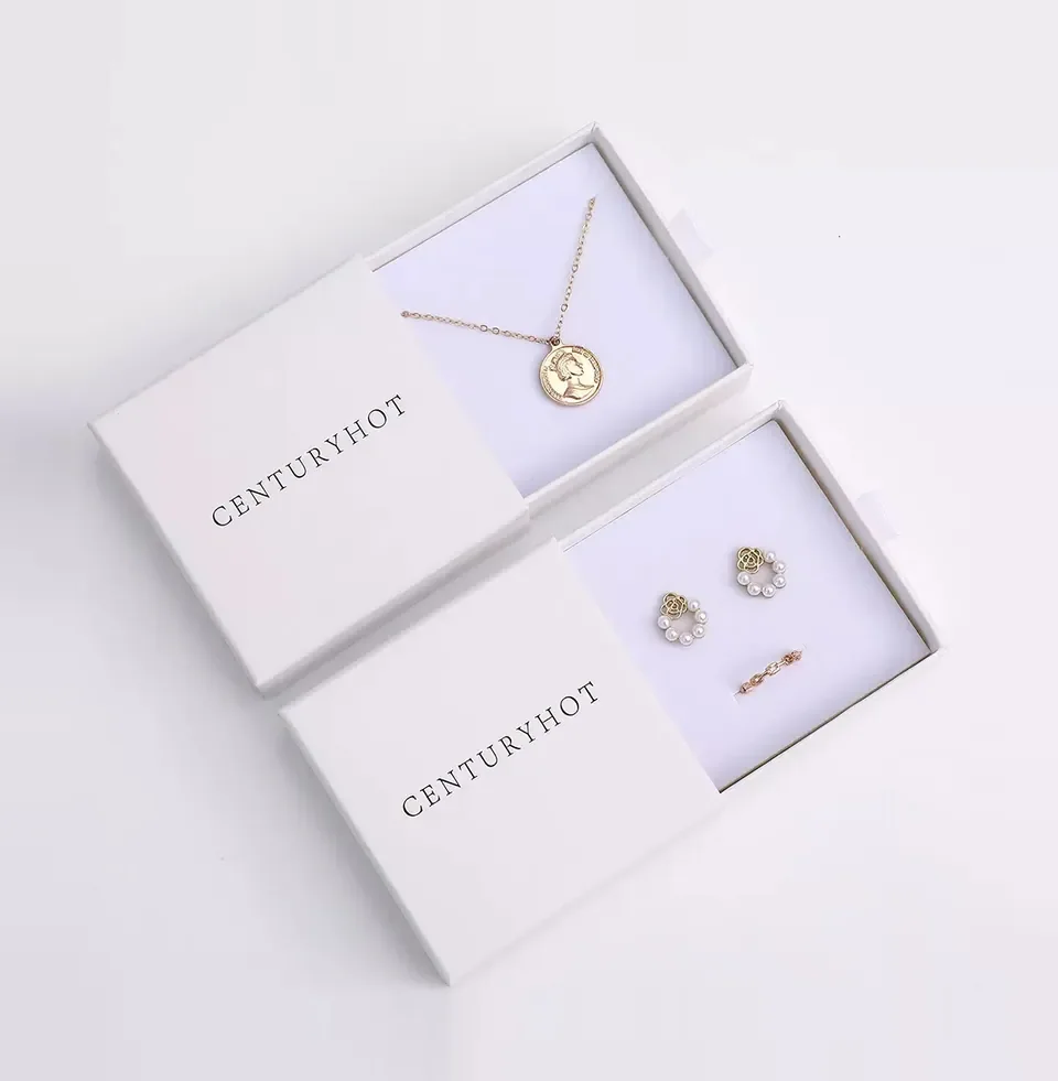 White Earring Set Box — reference photograph 2
